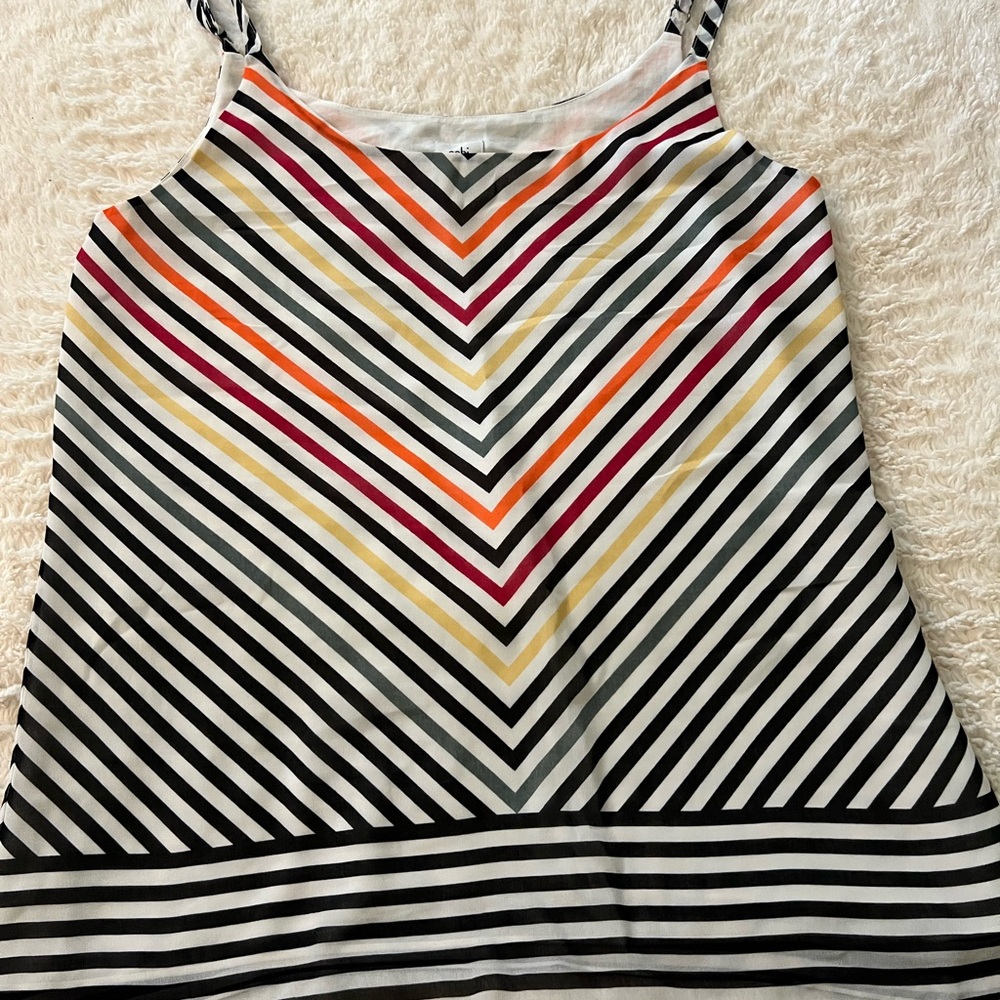 Ladies NWOT CAbi | Linea Cami | Multicolor Striped | Style 5043 | Size Medium